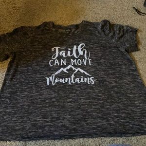 Faith can move mountains t shirt